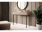 Kasha - Console Table 2 Drawers - Black Legs