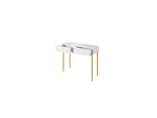 Kasha - 2-Drawer Console Table - Gold Legs