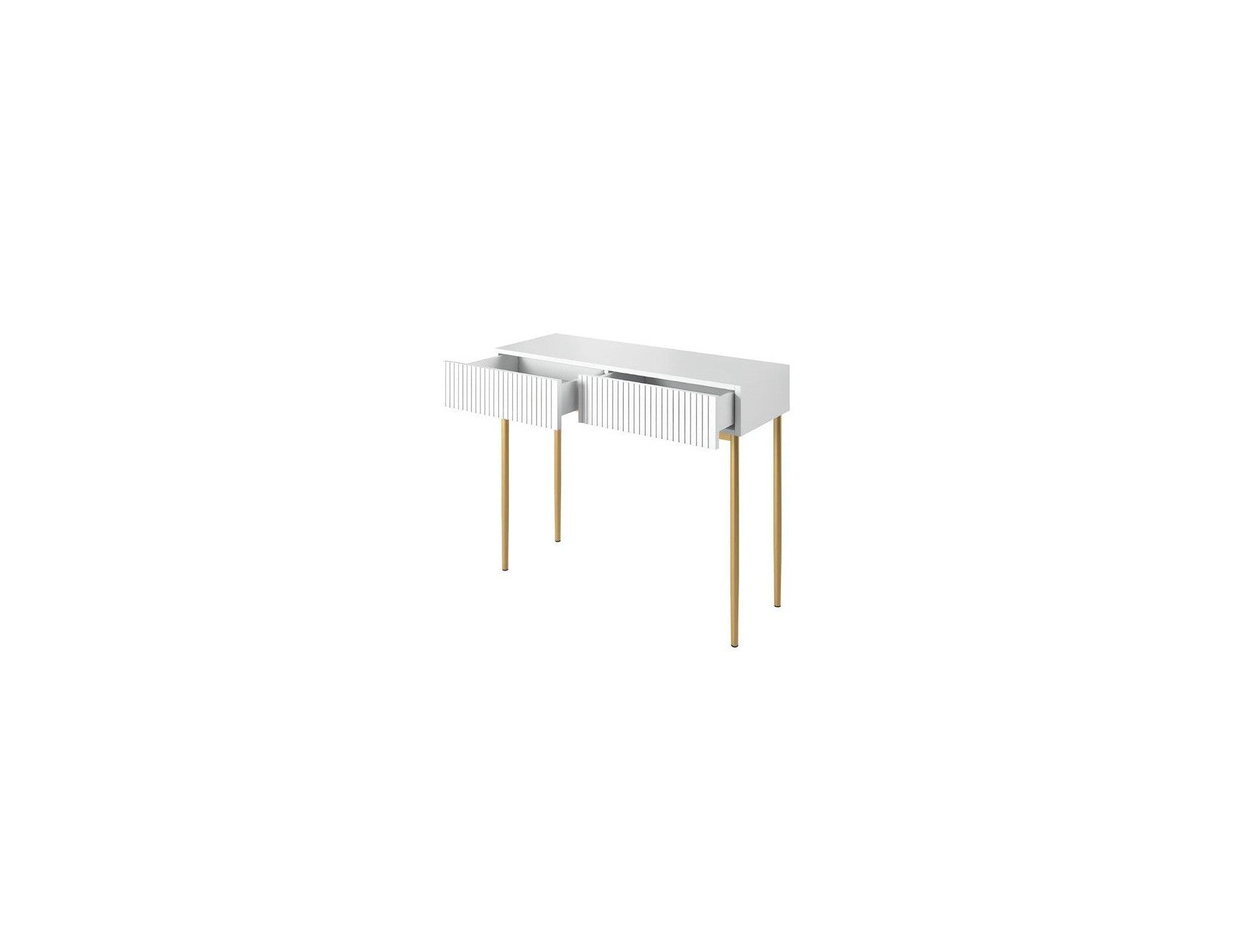 Kasha - 2-Drawer Console Table - Gold Legs