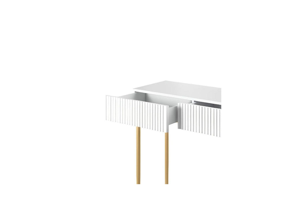 Kasha - 2-Drawer Console Table - Gold Legs