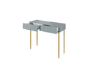 Kasha - 2 Drawer Console - Gold Feet