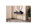 Kasha - 2 Drawer Console - Gold Feet