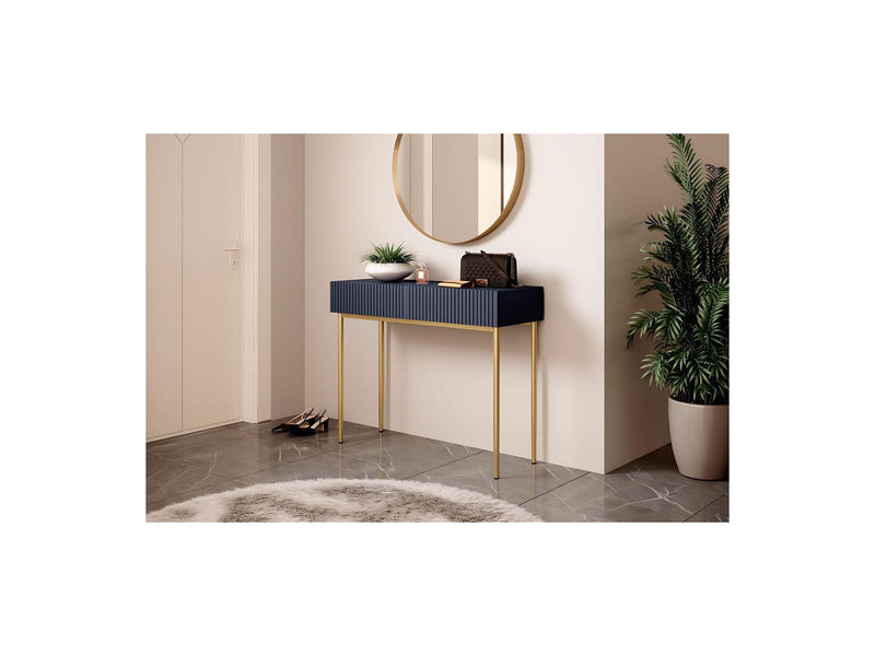 Console 2 Tiroirs - Kasha - Pieds Or