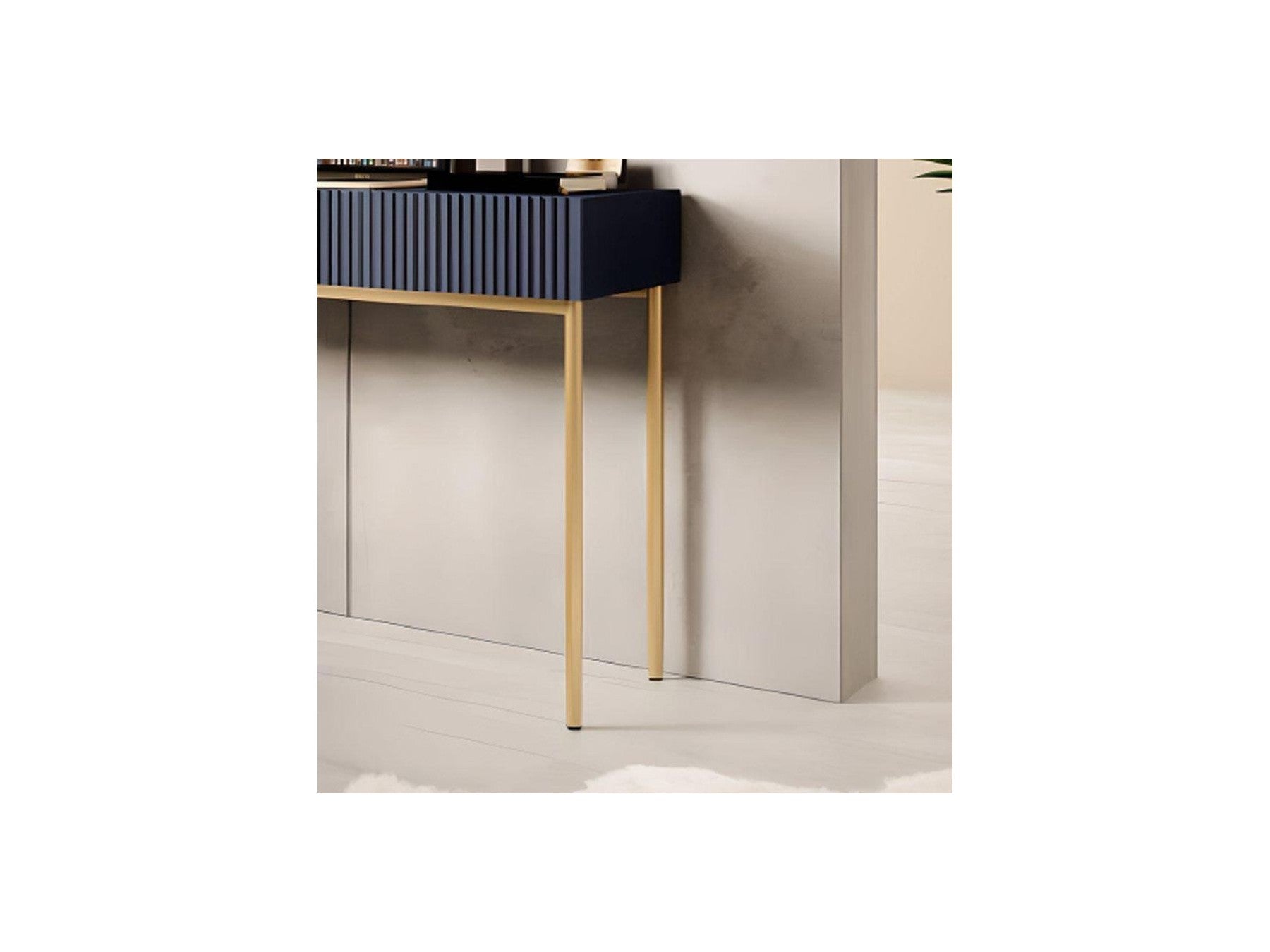Kasha - 2-Drawer Console Table - Gold Legs