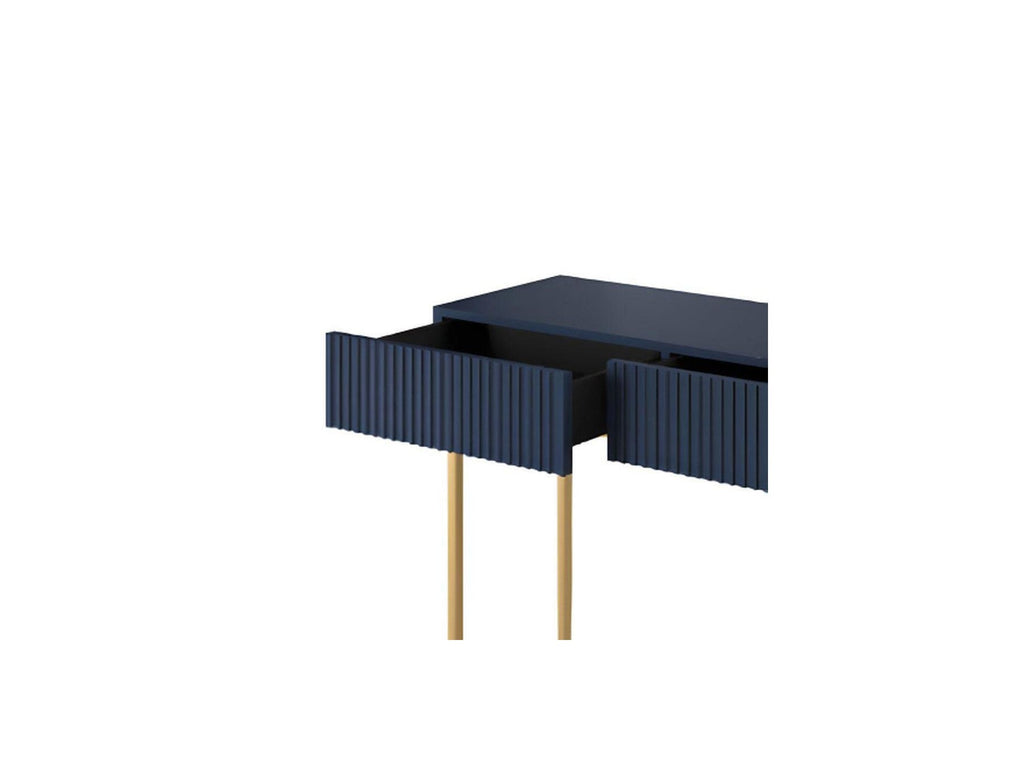 Kasha - 2-Drawer Console Table - Gold Legs