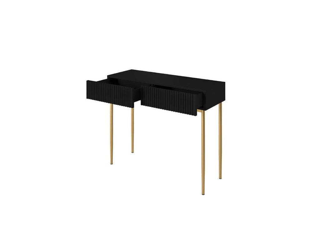 Kasha - 2-Drawer Console Table - Gold Legs