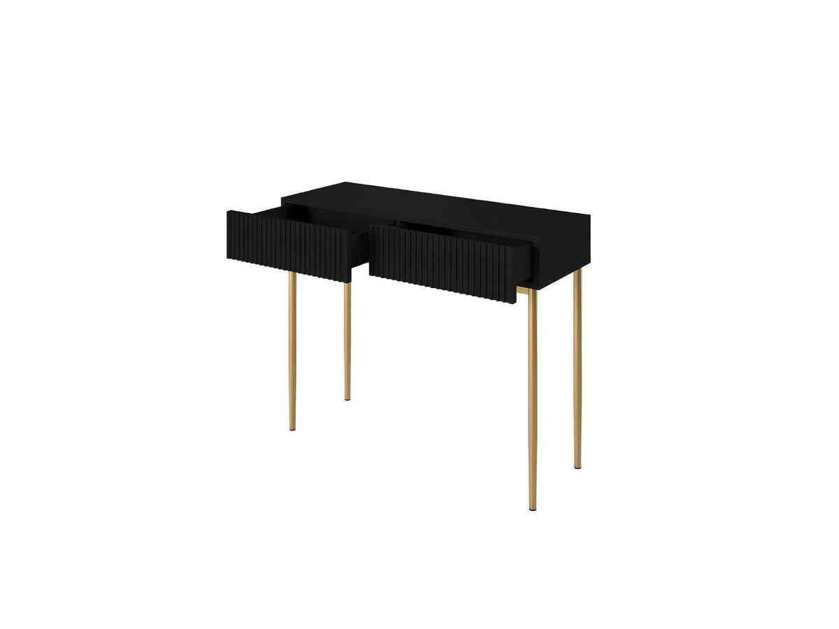 Kasha - 2-Drawer Console Table - Gold Legs