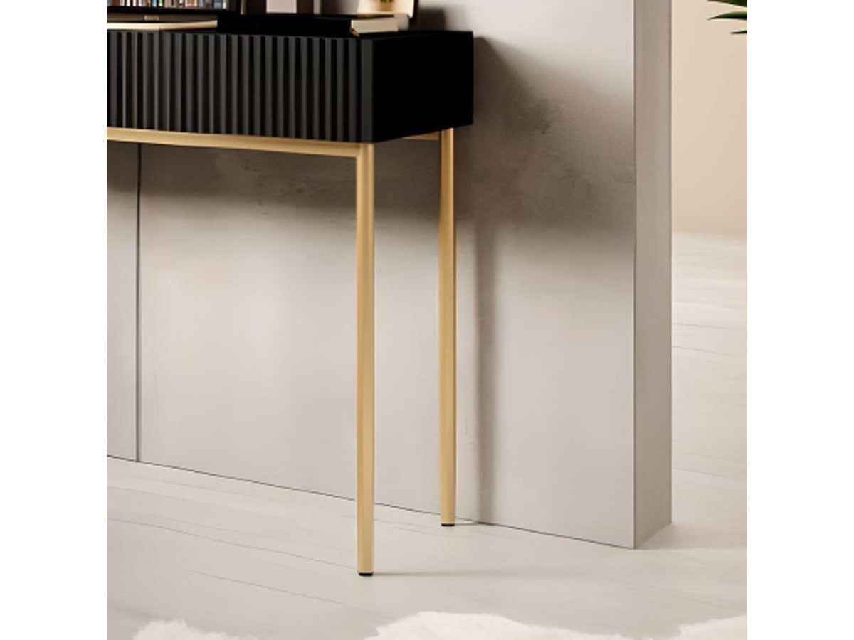 Kasha - 2-Drawer Console Table - Gold Legs