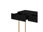 Kasha - 2-Drawer Console Table - Gold Legs