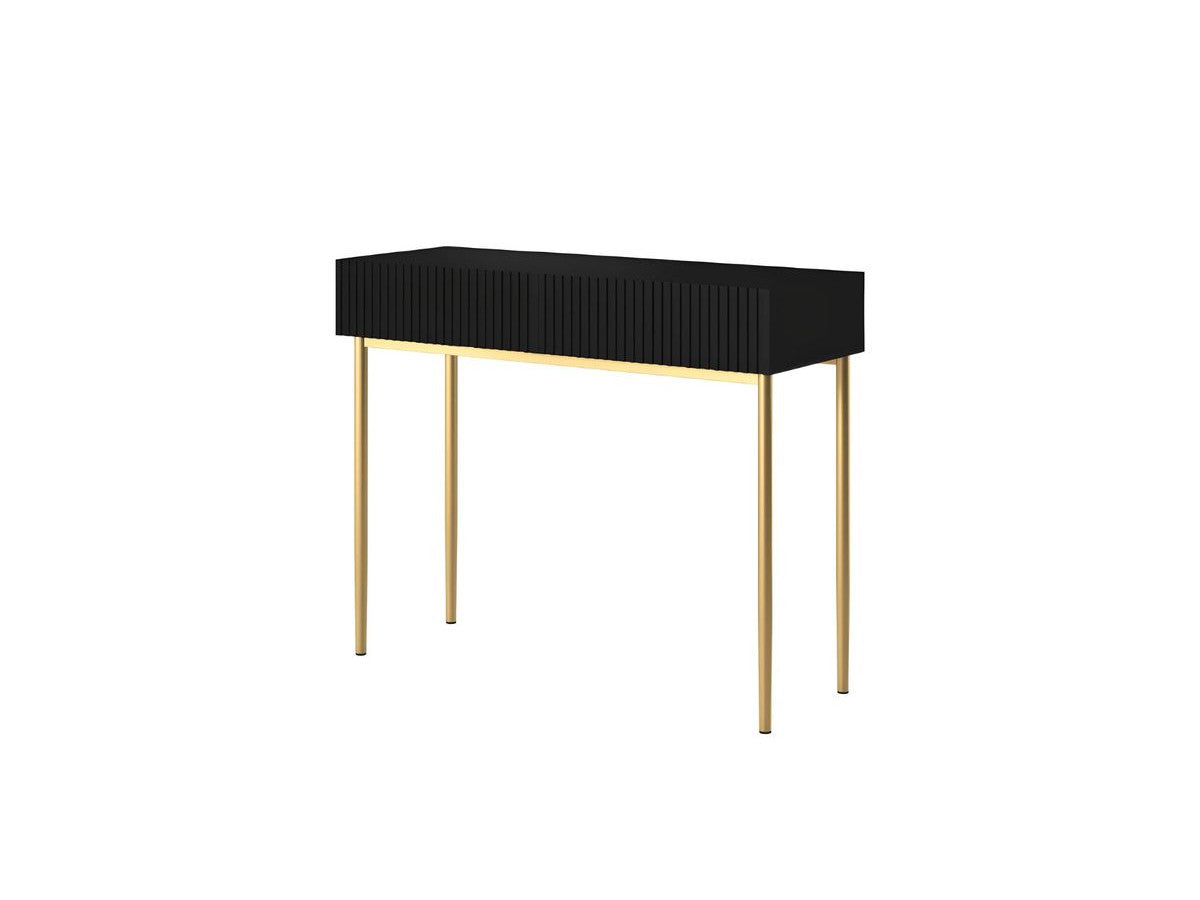 Kasha - 2-Drawer Console Table - Gold Legs