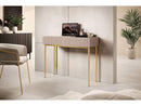 Kasha - 2 Drawer Console - Gold Feet
