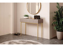 Kasha - 2 Drawer Console - Gold Feet