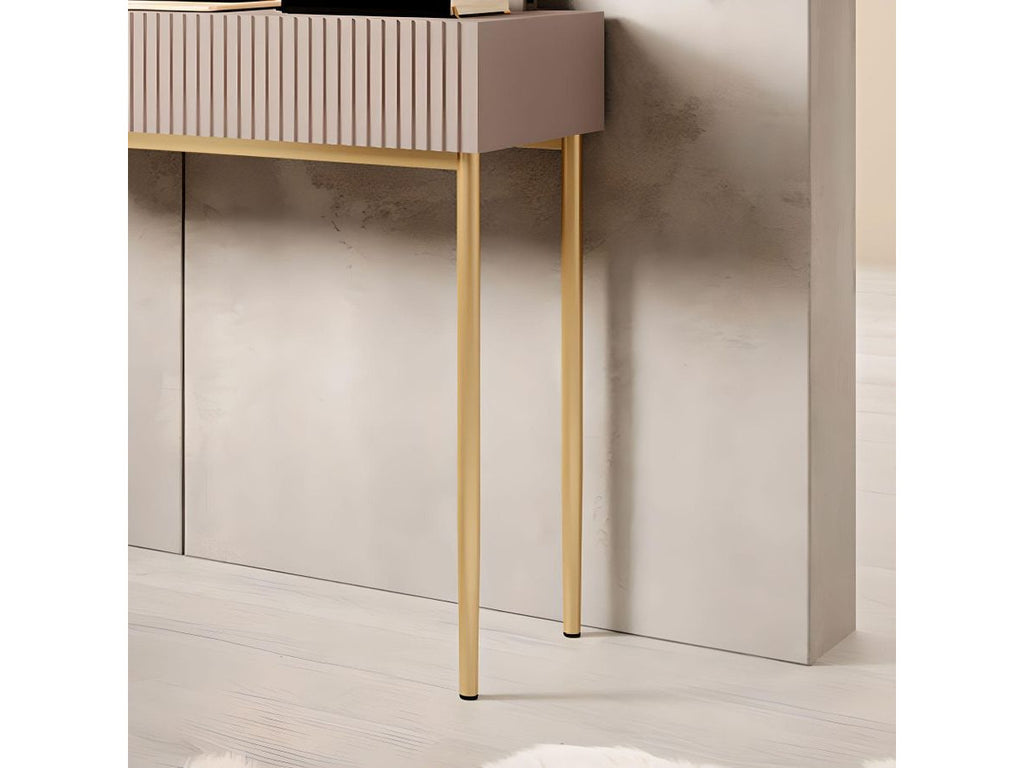 Kasha - 2-Drawer Console Table - Gold Legs