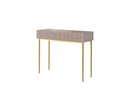 Kasha - 2 Drawer Console - Gold Feet