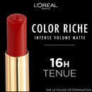 Barra de labios mate Color Riche Intense Volume 346 Le Rouge Determination