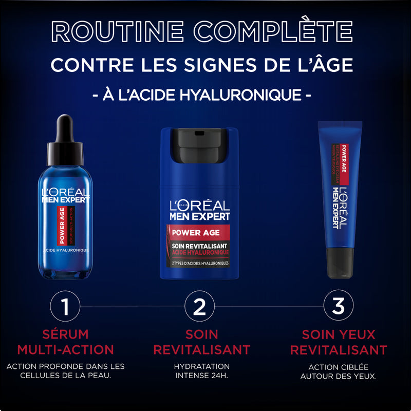 L'Oréal Men Expert Power Age Multi-Action Hyaluronic Acid Serum