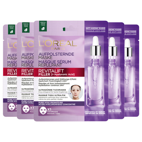 Revitalift Filler Coffret Masque Tissu Repulpant - 5 Masques