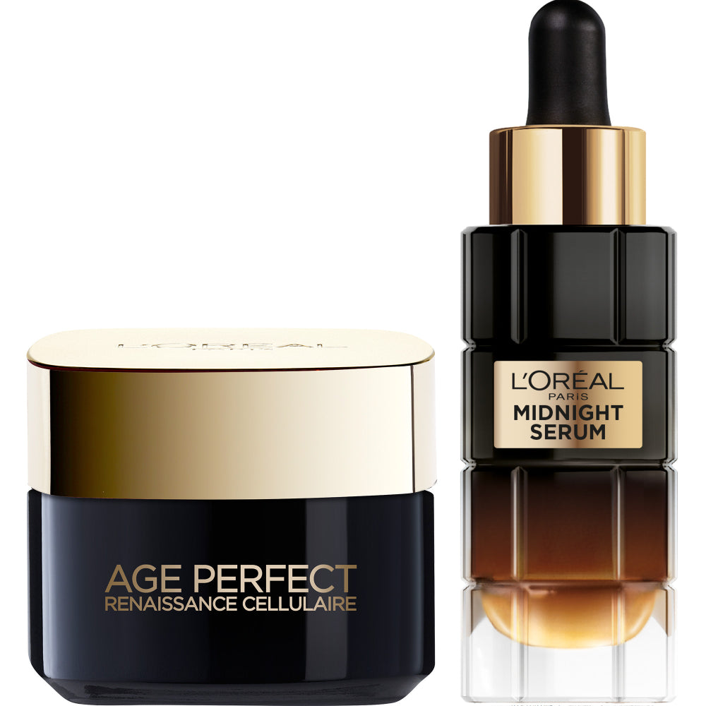 Age Perfect Cellular Renaissance - Suero de noche dúo para el cuidado de día y medianoche