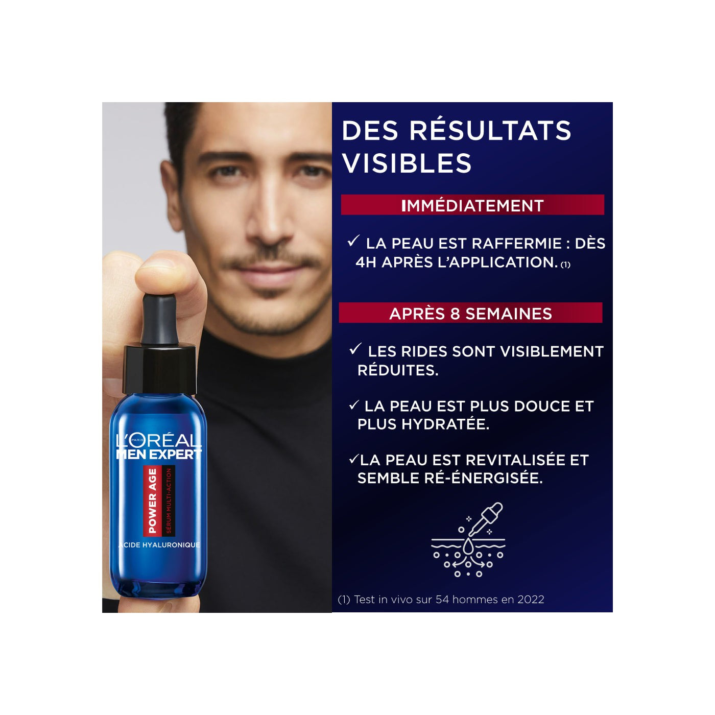 Kit de rutina antienvejecimiento Power Age de Men Expert