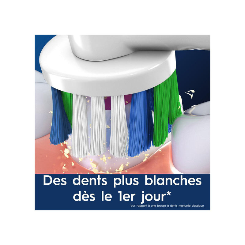 Oral-B Pro 3D White - 6 Brossettes  - Compatibles Toutes Brosses Sauf Io