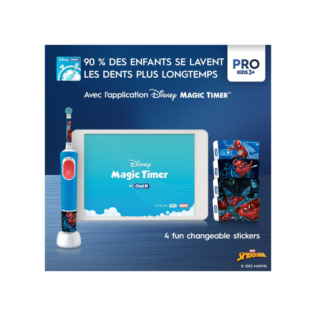 Oral-B Pro Kids Brosse À Dents Électrique - Spider-Man