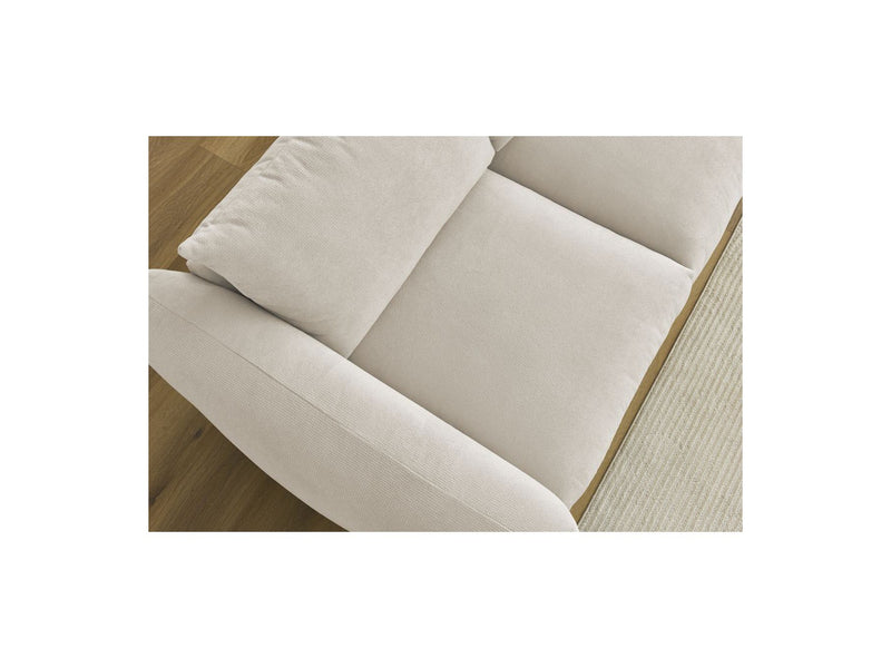 Canapé Droit Fixe 3 Places - Ernest - Tissu Lisse