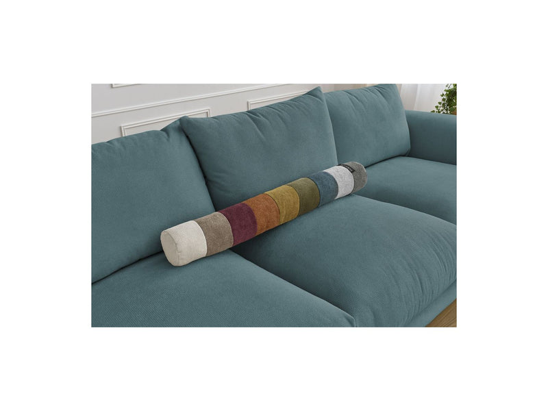 Canapé Droit Fixe 3 Places - Ernest - Tissu Lisse