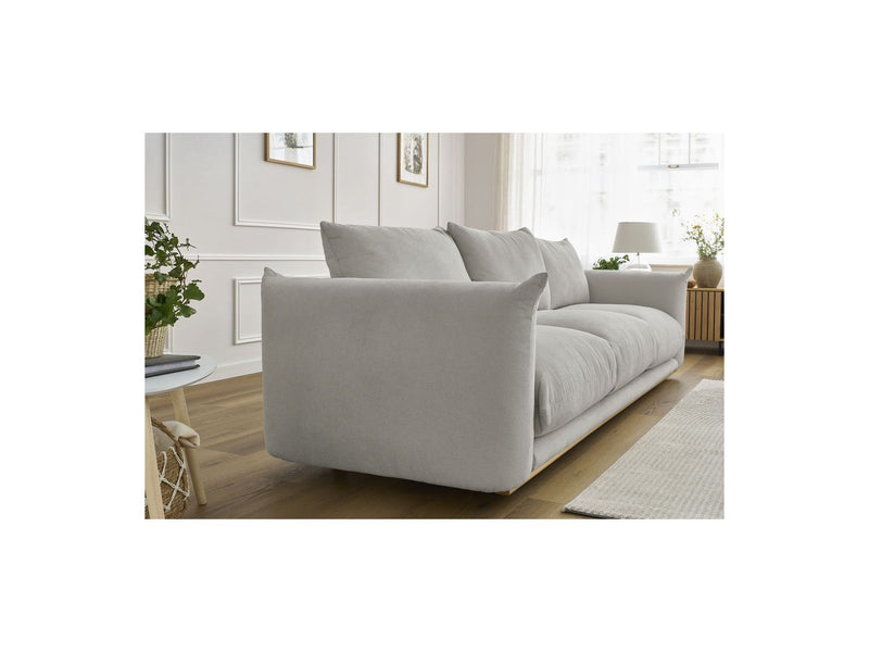 Canapé Droit Fixe 3 Places - Ernest - Tissu Lisse