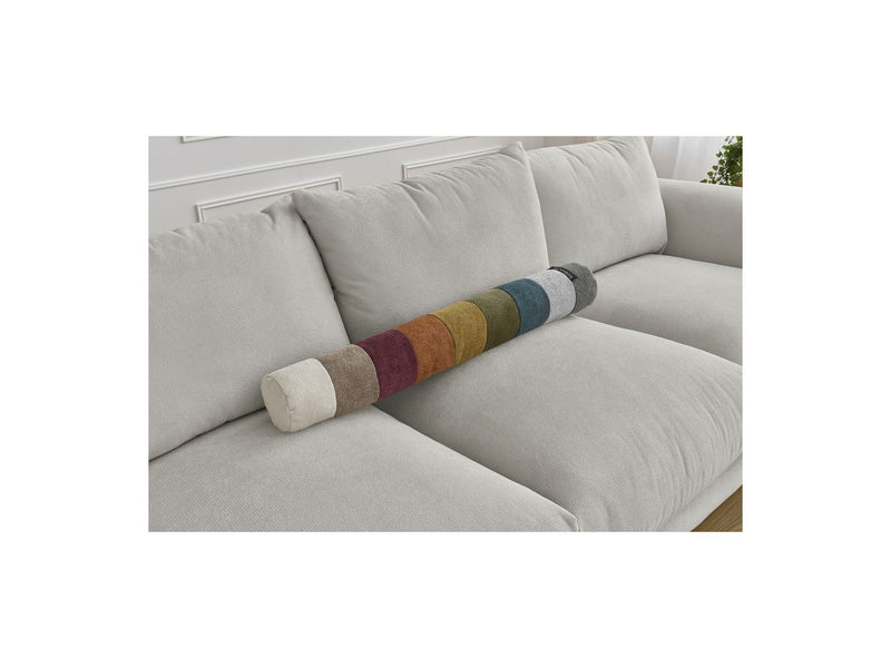 Canapé Droit Fixe 3 Places - Ernest - Tissu Lisse