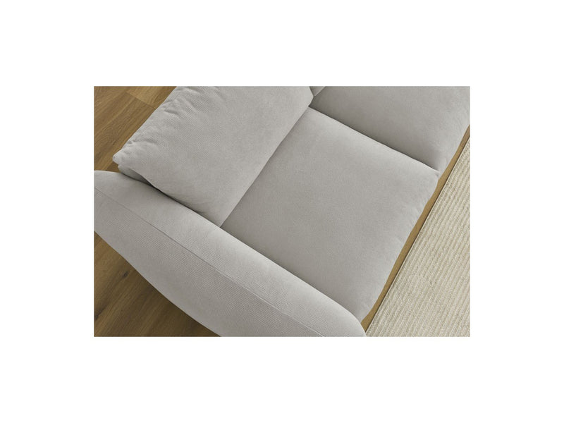 Canapé Droit Fixe 3 Places - Ernest - Tissu Lisse