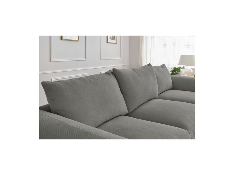 Canapé Droit Fixe 3 Places - Ernest - Tissu Lisse