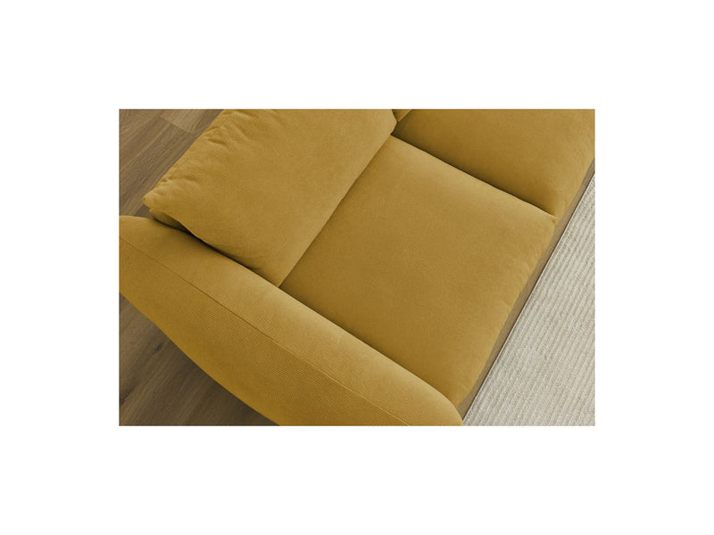 Canapé Droit Fixe 3 Places - Ernest - Tissu Lisse