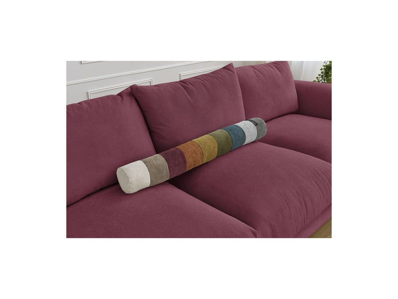 Canapé Droit Fixe 3 Places - Ernest - Tissu Lisse