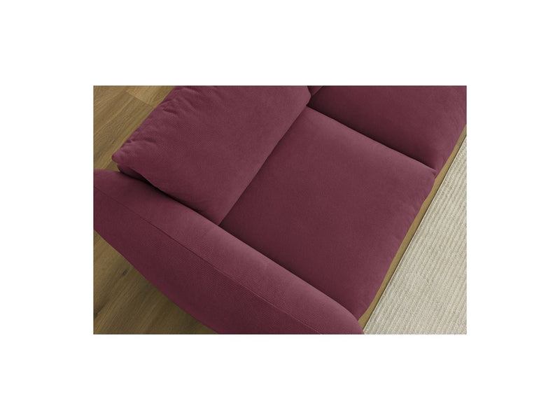 Canapé Droit Fixe 3 Places - Ernest - Tissu Lisse