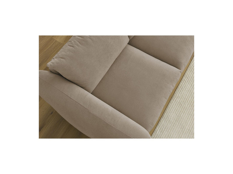 Canapé Droit Fixe 3 Places - Ernest - Tissu Lisse