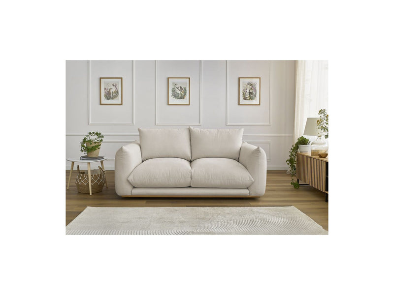 Canapé Droit Fixe 2 Places - Ernest - Tissu Lisse