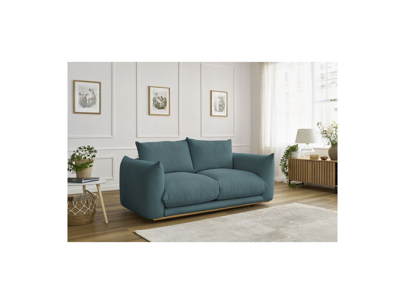Canapé Droit Fixe 2 Places - Ernest - Tissu Lisse