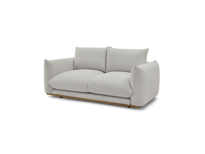 Canapé Droit Fixe 2 Places - Ernest - Tissu Lisse