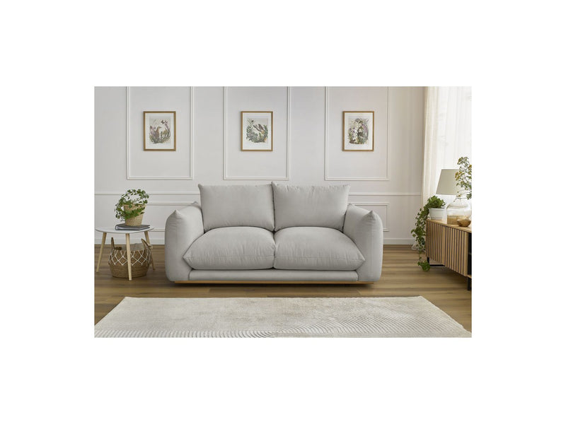 Canapé Droit Fixe 2 Places - Ernest - Tissu Lisse