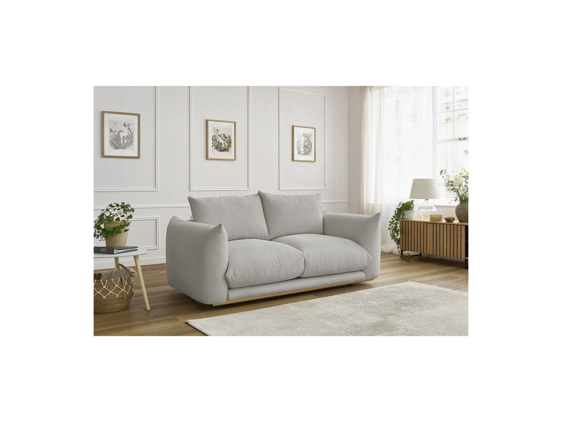 Canapé Droit Fixe 2 Places - Ernest - Tissu Lisse
