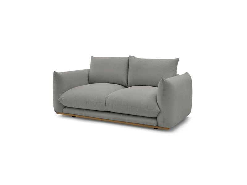 Canapé Droit Fixe 2 Places - Ernest - Tissu Lisse