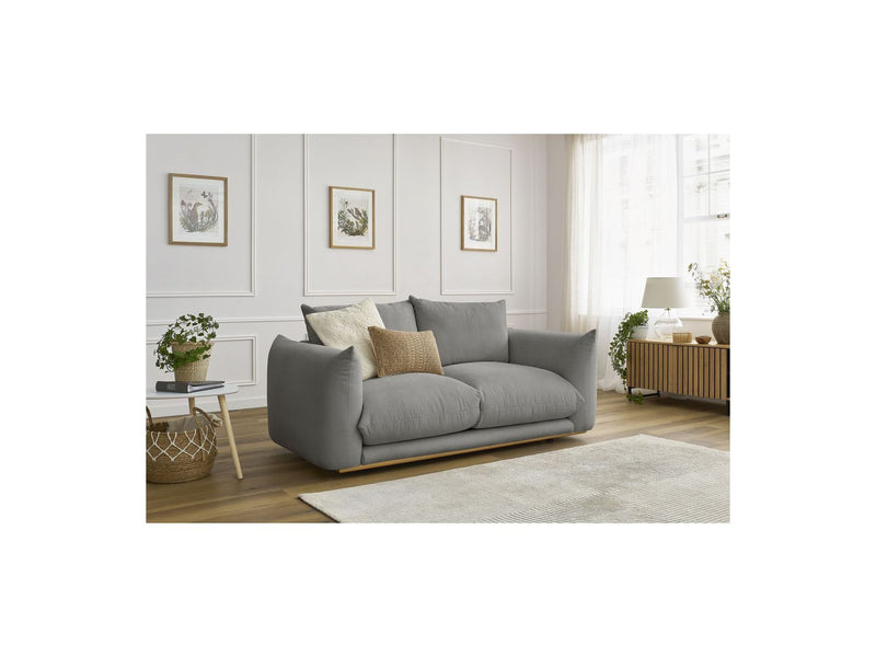 Canapé Droit Fixe 2 Places - Ernest - Tissu Lisse