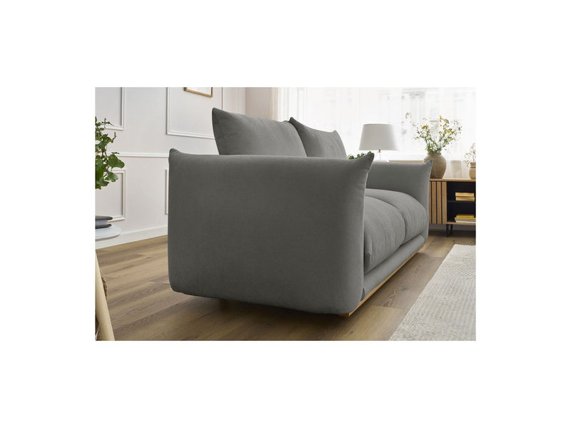 Canapé Droit Fixe 2 Places - Ernest - Tissu Lisse