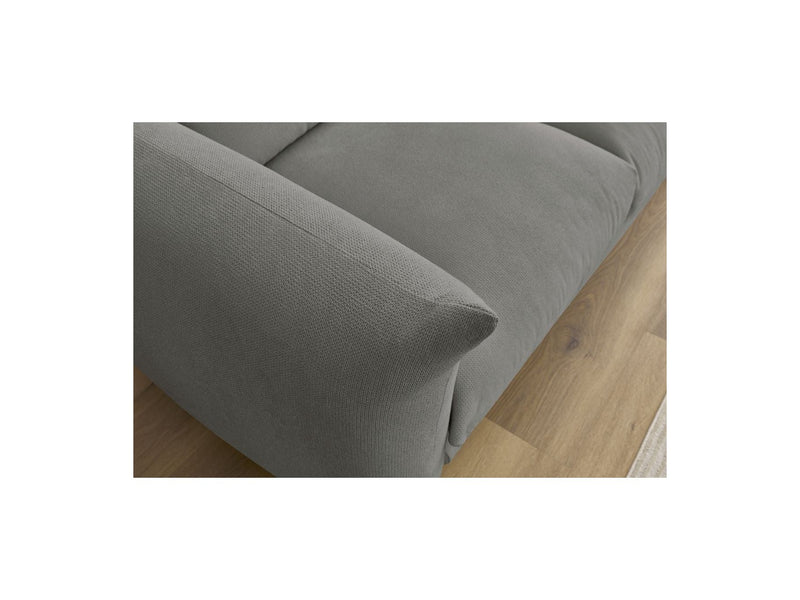 Canapé Droit Fixe 2 Places - Ernest - Tissu Lisse