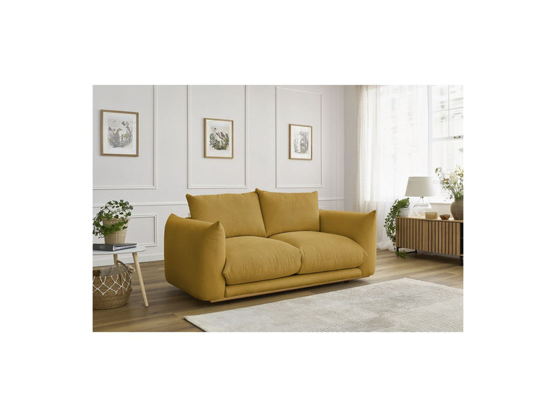Canapé Droit Fixe 2 Places - Ernest - Tissu Lisse