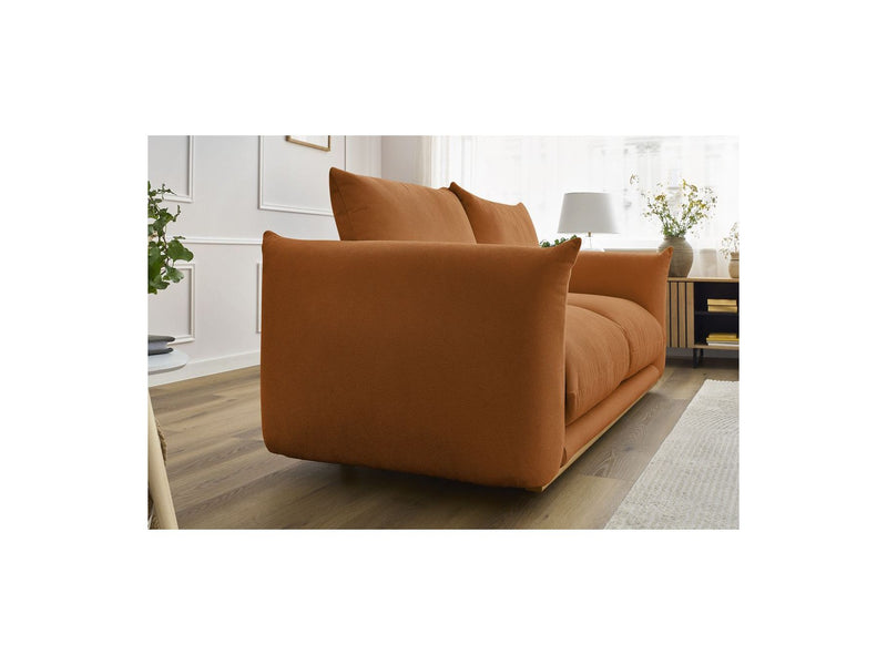 Canapé Droit Fixe 2 Places - Ernest - Tissu Lisse