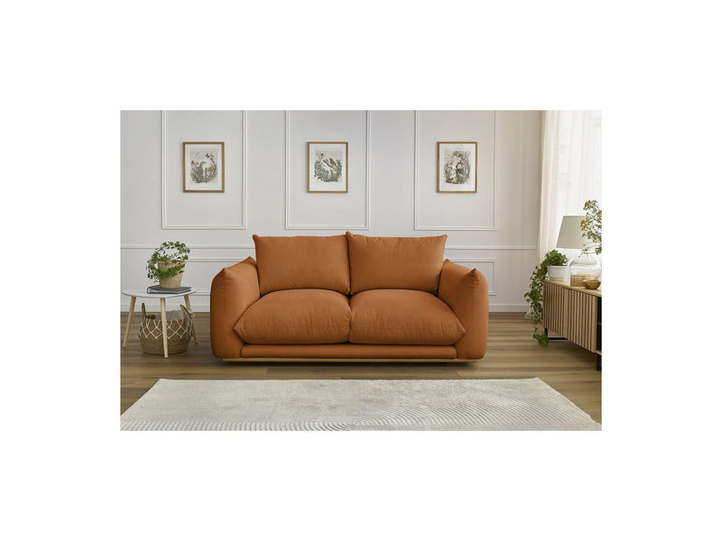 Canapé Droit Fixe 2 Places - Ernest - Tissu Lisse