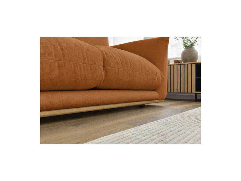 Canapé Droit Fixe 2 Places - Ernest - Tissu Lisse