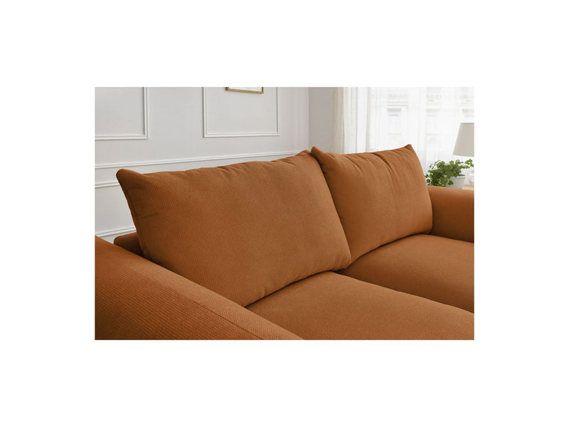 Canapé Droit Fixe 2 Places - Ernest - Tissu Lisse