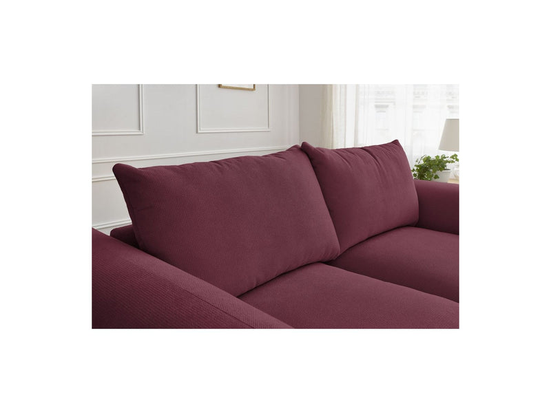 Canapé Droit Fixe 2 Places - Ernest - Tissu Lisse